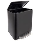 Orion, kosz na śmieci z pedałem, stalowy, czarny, 20l