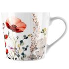 Orion, kubek porcelanowy, kwiaty maki, 430 ml
