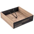 Orion, Line, serwetnik z dociskiem, metalowy, czarny, 18-18-5 cm