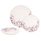 Orion, Louka, zestaw serwis obiadowy, porcelanowy, kwiaty, 18 elementów