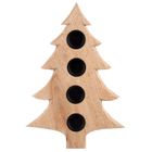 Orion, Mango, świecznik drewniany, na 4 świeczki, 40-27,5 cm