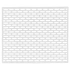 Orion, mata do zlewu, gumowa, biała, 33-28 cm