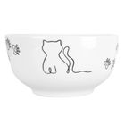 Orion, miseczka porcelanowa, kotek, 13 cm, 550 ml