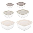 Orion, pojemniki na żywność z pokrywką, 6 szt.