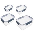 Orion, pojemniki na żywność z pokrywką i uszczelką, 4 szt.