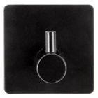 Orion, Radka, wieszak samoprzylepny, haczyk, czarny, 4,5-4,5 cm, 2 szt.