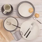 Orion, Skandi, talerz deserowy, ceramiczny, kremowy, 20,5 cm