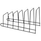 Orion, stojak na pokrywki i talerze, metalowy, czarny, Radka, 34.5-14-19 cm