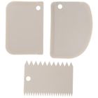 Orion, szpatuła cukiernicza, gładka, ząbkowana, 3 szt.