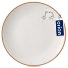 Orion, talerz deserowy ceramiczny, beżowy, 20 cm