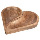 Orion, talerz do serwowania drewniany, serce mango, 2 szt.