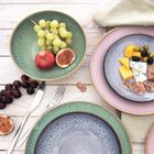 Orion, talerz obiadowy głęboki, ceramiczny, zielony glaze, 20,5 cm, 900 ml