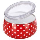 Orion, Tecka, miska emaliowana z pokrywką, 600 ml