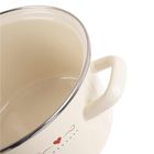 Orion, Tonca, garnek emaliowany, kremowy, 20 cm, 3 l