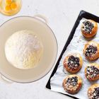 Orion, Tonca, miska emaliowana z uchwytami, kremowa, 33 cm, 5 l