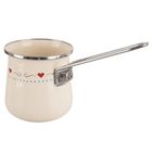 Orion, Tonca, tygielek do kawy emaliowany kremowy, 600 ml