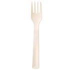 Orion, widelce stołowe, plastikowe kremowe, Sandy, 18 cm, 6 szt.