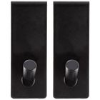 Orion, wieszak na drzwi, metalowy, czarny, 3-5-8 cm, 2 szt.