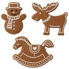 Orion, wykrawacze do ciastek, stalowe, bałwan, konik na biegunach, renifer, 3 szt.