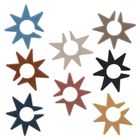 Orion, znaczniki na szklanki, kolorowe gwiazdy, 8 szt.