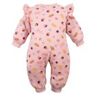 Pajac dziewczęcy, różowy, Eevi