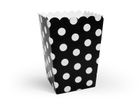 PartyDeco, Biedronka, ozdobne pudełka na popcorn, 7,5-7,5-12,5 cm, 6 szt.