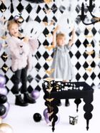 PartyDeco, girlanda, nietoperze, złoty, 1.5 m