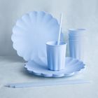 PartyDeco, obrus jednorazowy, błękitny, 120-180 cm