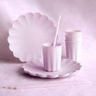 PartyDeco, obrus jednorazowy, jasny fiolet, 120-180 cm