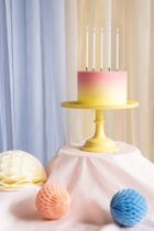 PartyDeco, patera na słodycze, żółty, 24-14,5 cm