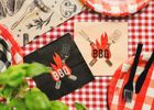 PartyDeco, serwetki papierowe, bbq, 33-33 cm, 20 szt.