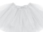 PartyDeco, spódniczka baletowa tutu, biały, 50-25 cm