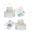 PartyDeco, świecznik szklany z rantem 2w1, 6.5-5.5 cm, 4 szt.