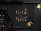PartyDeco, Trick or Treat, serwetki papierowe na imprezę Halloween, czarne, 33 cm, 20 szt.