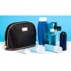 Peterson, kosmetyczka, 1-komorowa, brokatowa, czarna