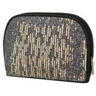 Peterson, kosmetyczka, 1-komorowa, cekinowa, czarna