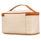 Peterson, kosmetyczka kuferek, beżowa-brązowa