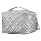 Peterson, kosmetyczka kuferek, srebrna