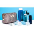 Peterson, kosmetyczka prostokątna, brokatowa, różowe złoto