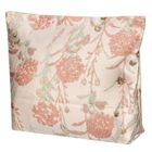 Peterson, kosmetyczka, tkanina syntetyczna, różowa z botanicznym wzorem