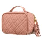 Peterson, kosmetyczka z uchwytem, tkanina syntetyczna, różowa