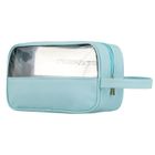 Peterson, kosmetyczka z uchwytem, z przezroczystym panelem, niebieska