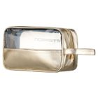 Peterson, kosmetyczka z uchwytem, z przezroczystym panelem, złota