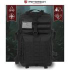 Peterson, plecak militarny, taktyczny, czarny
