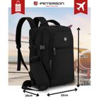 Peterson, plecak podróżny plecak, 2-komorowy, czarny
