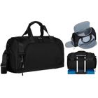 Peterson, torba podróżna z uchwytem na walizkę, czarna