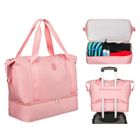 Peterson, torba weekendowa, z uchwytami, różowa