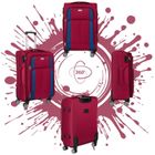 Peterson, walizka, duża, czerwono-niebieska, 78 cm