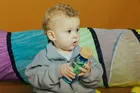 Petit Boum, Move, butelka sensoryczna, dwufazowa, niebieska spirala