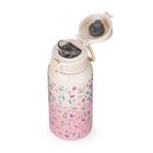 Petite&Mars, butelka termiczna ze stali nierdzewnej z ustnikiem, delicate flowers, 500 ml
